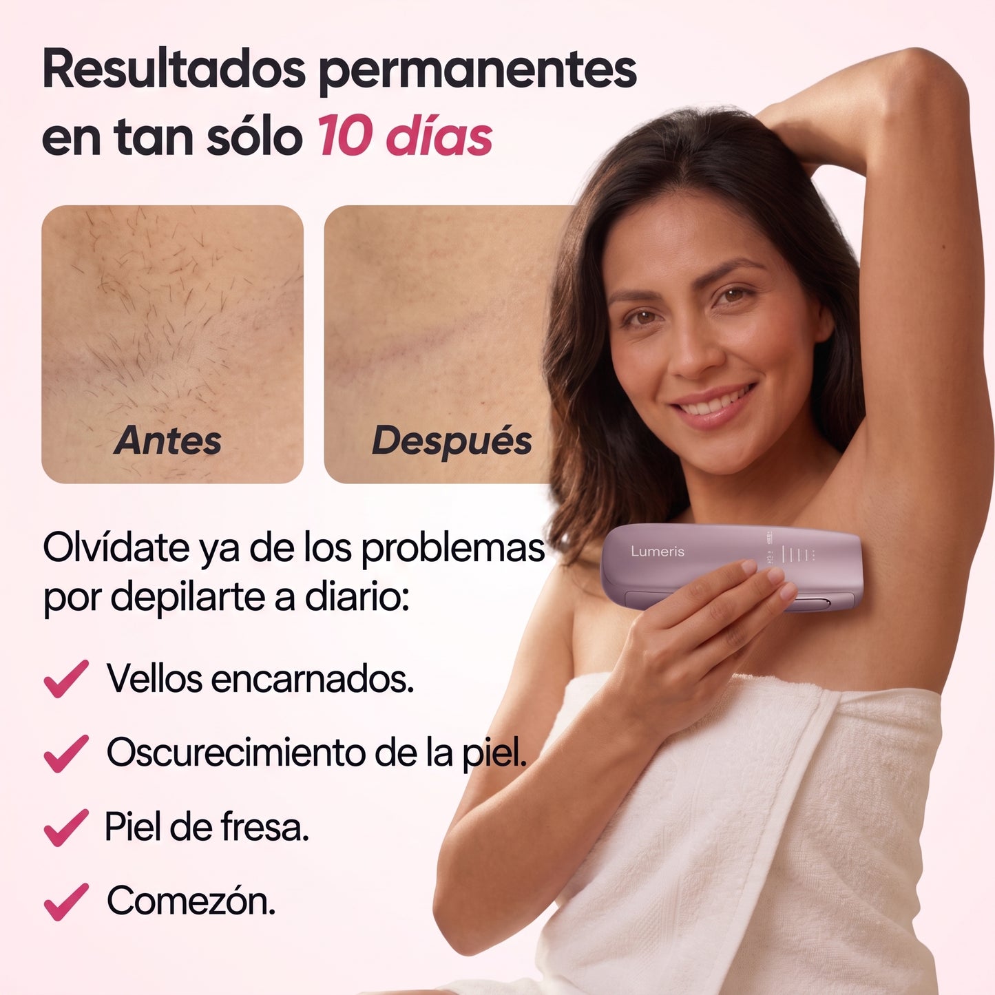 Lumeris® | Depilación láser permanente desde casa